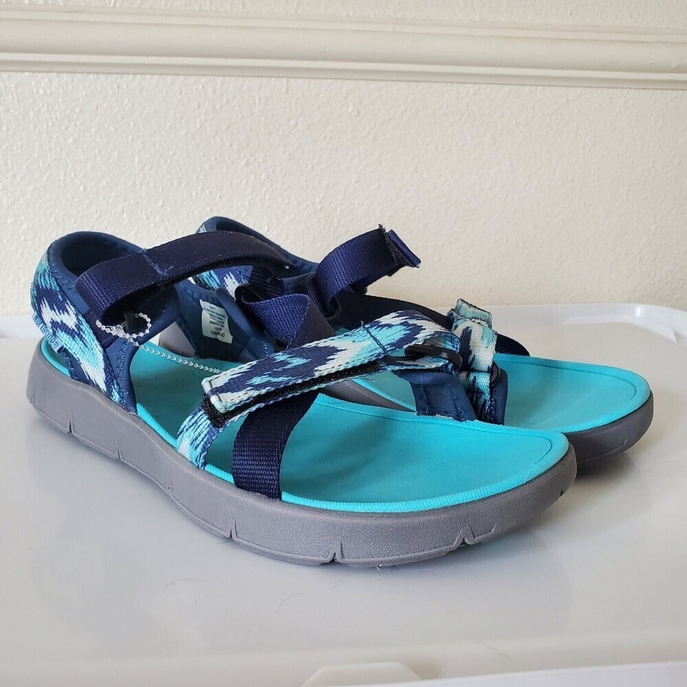 Northside Women's Kenya Open Toe Water‎ Resistant Strap Sandals Blue Size 11
